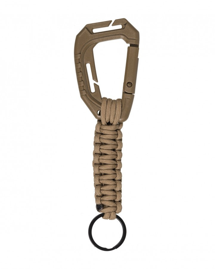 MIL-TEC® Coyote Paracord Keyholder w/Carabiner -  New