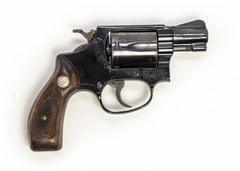 S&W REVOLVER 37 38 SPECIAL 2 BARREL FIXED SIGHTS ROUND BUTT - BLUE8857