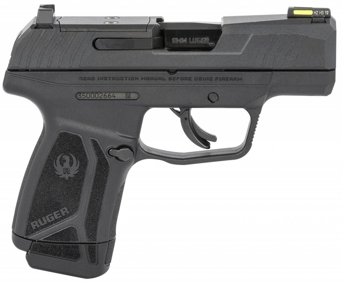 Ruger Max-9 9mm Semi Auto Pistol 3.2 Barrel 12 Rounds Thumb Safety Tritium Sight Black