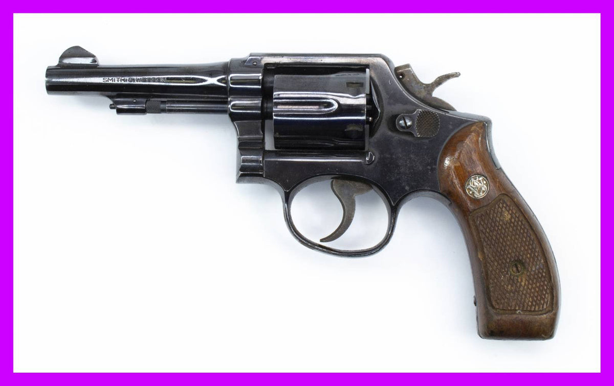 S&W 10-5 Revolver, 38 Special, 4 Tapered Barrel, Fixed Sights, Blued8776