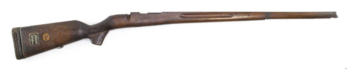 Original Swedish Mauser M96 Rifle Hardwood Stock w/Trajectory Range Plate 9705