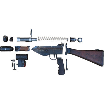 Sten MK5 9mm De-milled Parts Kit with Wood Stock