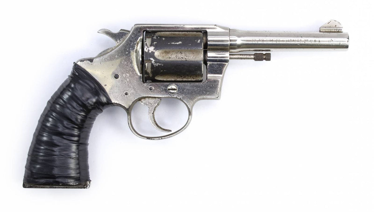 REVOLVER COLT-C&R-POLICE POSITIVE SPECIAL 3RD ISSUE 38SPL 4BARREL SQUARE BUTT NICKEL