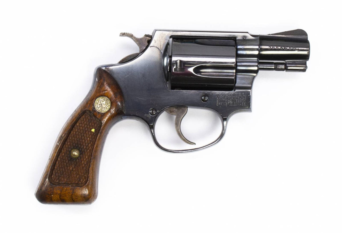 S&W 36 38 SPECIAL 2 BARREL BLUED FIXED SIGHT SQUARE BUTT7051