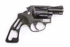 S&W 36, .38 Special 2" BARREL BLUED FIXED SIGHT, SQUARE BUTT