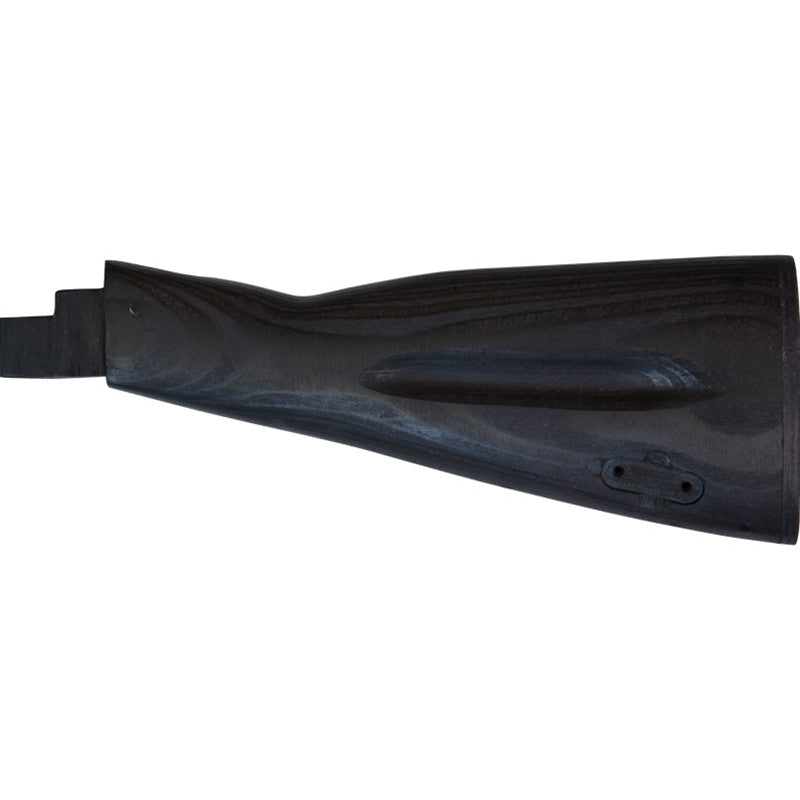 AK 47-74 Wood Buttstock (Grooved) - Black
