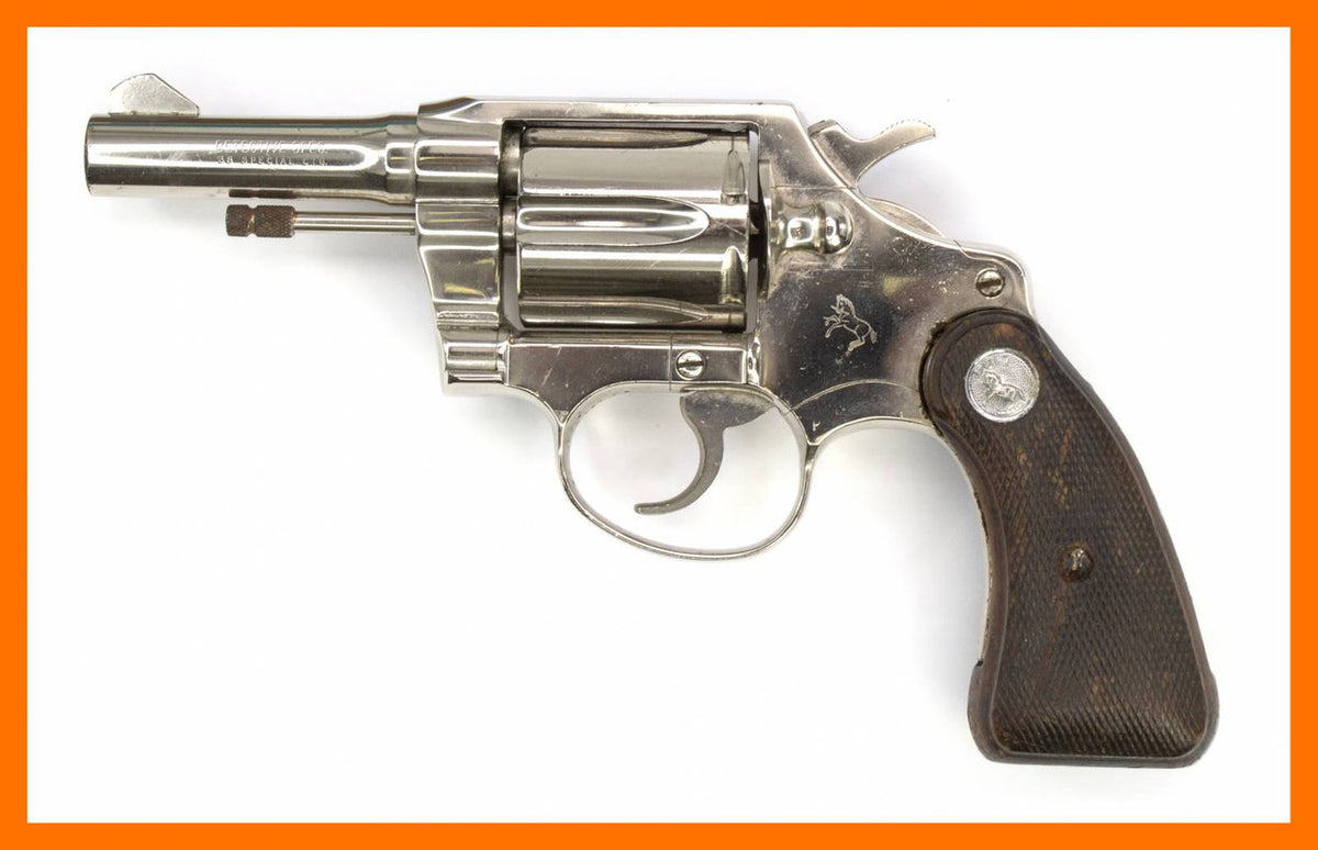 Colt Detective Special Revolver, .38 Special, 3 Barrel, Nickel9777