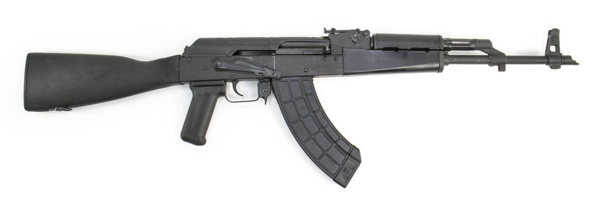 Romanian WASR-10 7.62x39mm AKM with Black Synthetic Polymer Furniture. Certified Used.