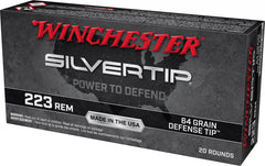 Winchester Ammo W223ST Silvertip 223 Rem 64 gr Defense Tip 20 Bx/10 Cs