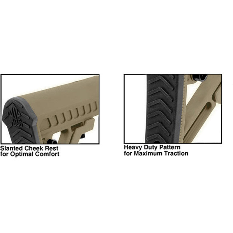 UTG Pro M4 Ops Ready S2 Commercial-spec Stock Kit - FDE