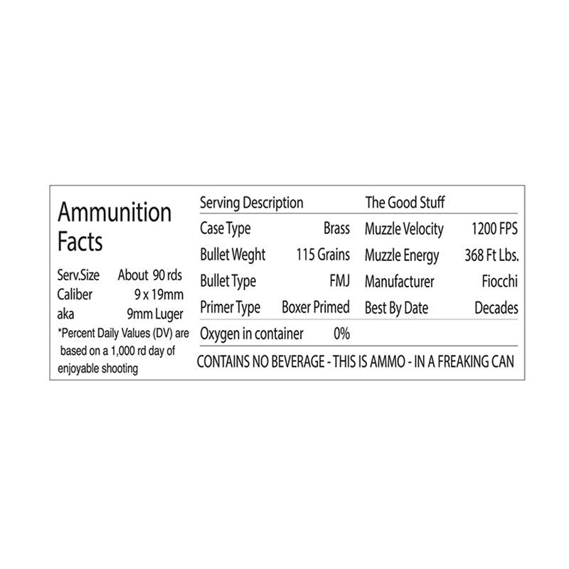 CanMunition‚Äö√ë¬¢ 9mm 115gr FMJ - 90rd Can