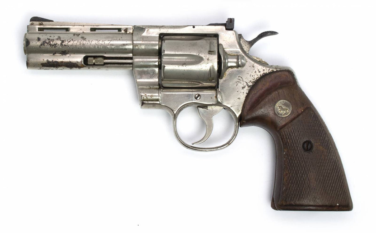 COLT PYTHON 357MAG 4 BARREL ADJ SIGHT NICKEL