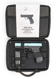 Used TARA TM-9 9mm, 4.5 Barrel - Black/Robin's Egg Blue