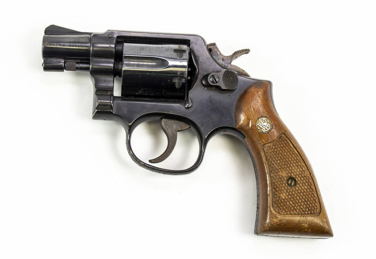 Smith & Wesson 10-7 .38 Special 6rd 2 Revolver Checkered Wood Grips-USED