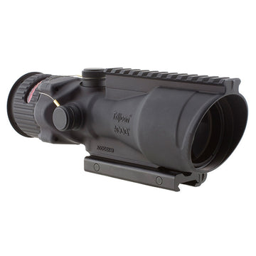 Trijicon 100001 ACOG  6x 48mm Obj 17 ft @ 100 yds FOV Matte Black Finish Illuminated Red Chevron 223 BAC