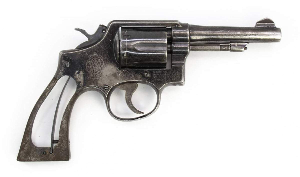 S&W 10-5 38 SPECIAL 4 BARREL SQUARE BUTT BLUED REVOLVER7514