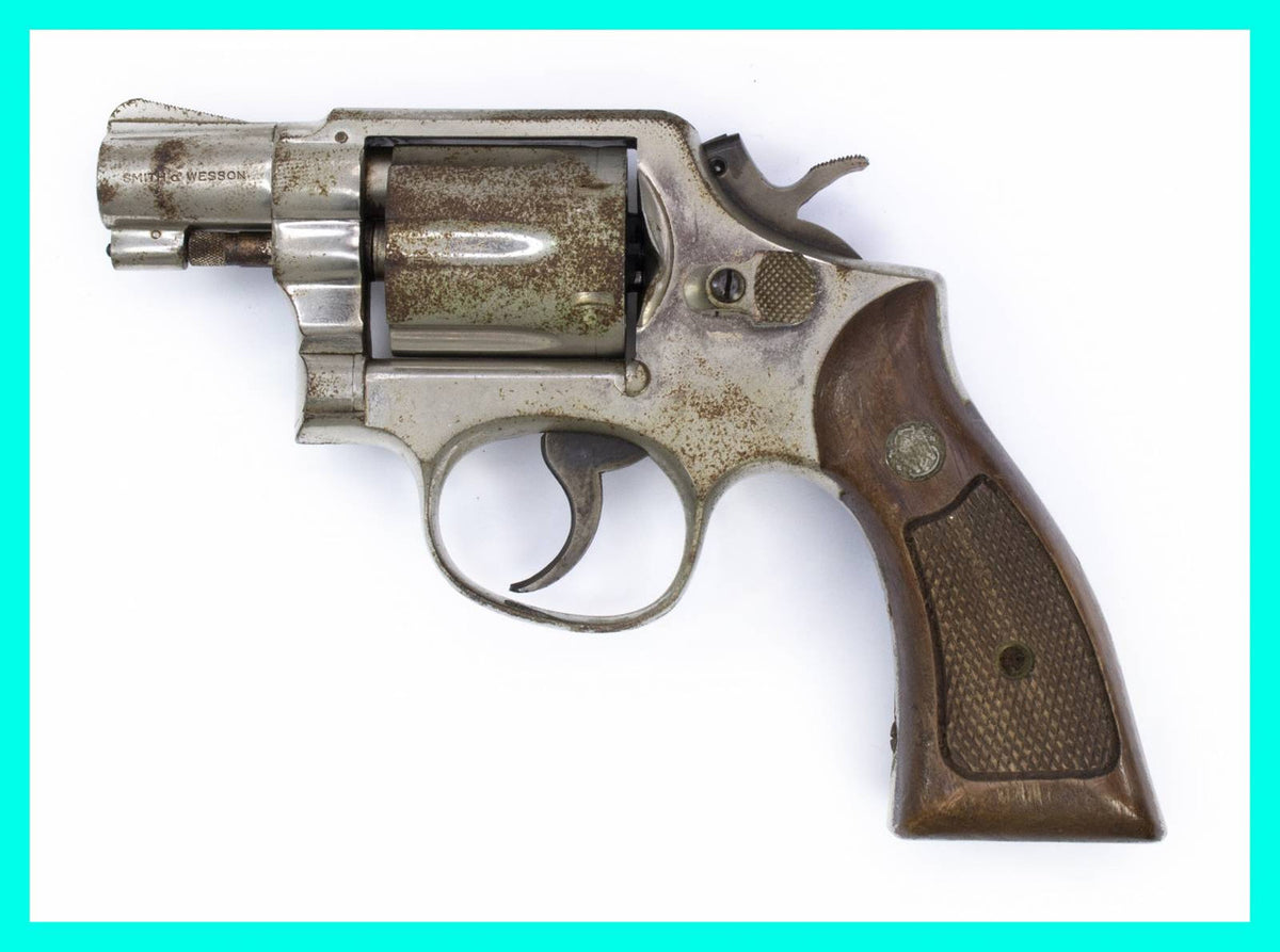 S&W 10-5 Revolver, .38 Special, 2" Barrel, Fixed Sight, Nickel