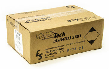 Maxx Tech Essential Steel .223 Rem 55gr Full Metal Jacket Russian Mfg. 1000rds