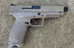 SDS Imports PX-9 Gen 3 9mm Luger 4.11 20+1,18+1 Flat Dark Earth Cerakote Steel Slide with RMR Optic Cut Flat Dark Earth Polymer Frame/Interchangeable Backstrap Grip Fiber Optic Sights Right Hand Includes Case