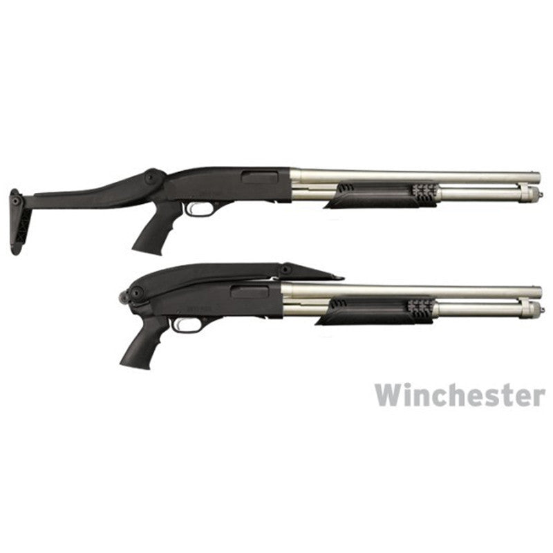 Advanced Technology TFS0600 Shotforce Shotgun Stock Top Folding Black Synthetic for Moss 12/20 GA, Rem 870 12 GA, Win 12/20 GA