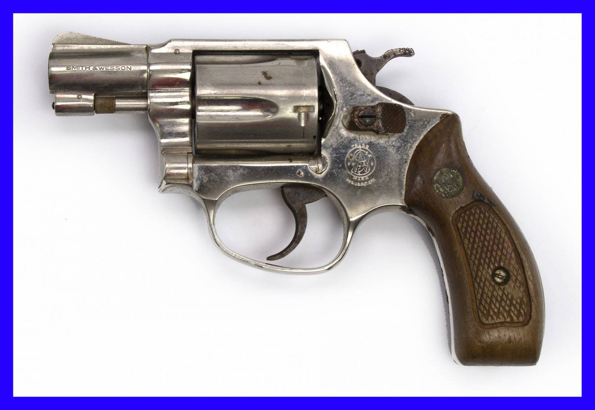 S&W 36 .38 SPL 2" BARREL FIXED SIGHTS ROUND BUTT NICKEL