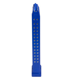 Glock Compatible 9mm 33rd BLUE Reinforced Steel Lined Polymer Magazine