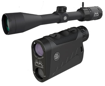 Sig Sauer Electro-Optics SOK15BM03 Buckmasters Combo Kit Black Anodized 3-12x 44mm 1 Tube BDC Reticle Red Laser Features Buckmaster Scope/Buckmaster 1500 Rangefinder