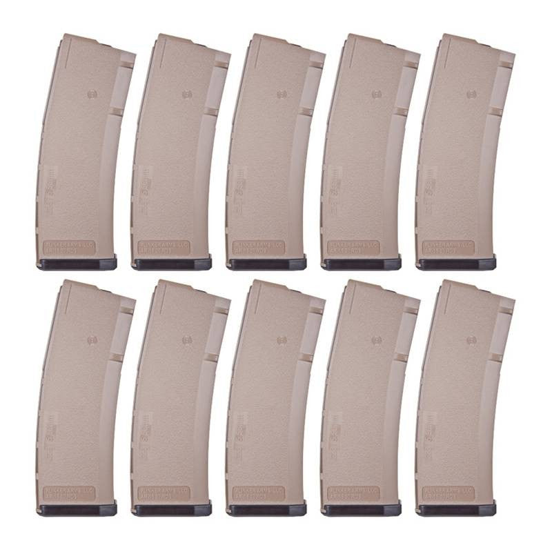 AR-15 30rd .223/5.56 Flat Earth Polymer Magazine - 10-PACK