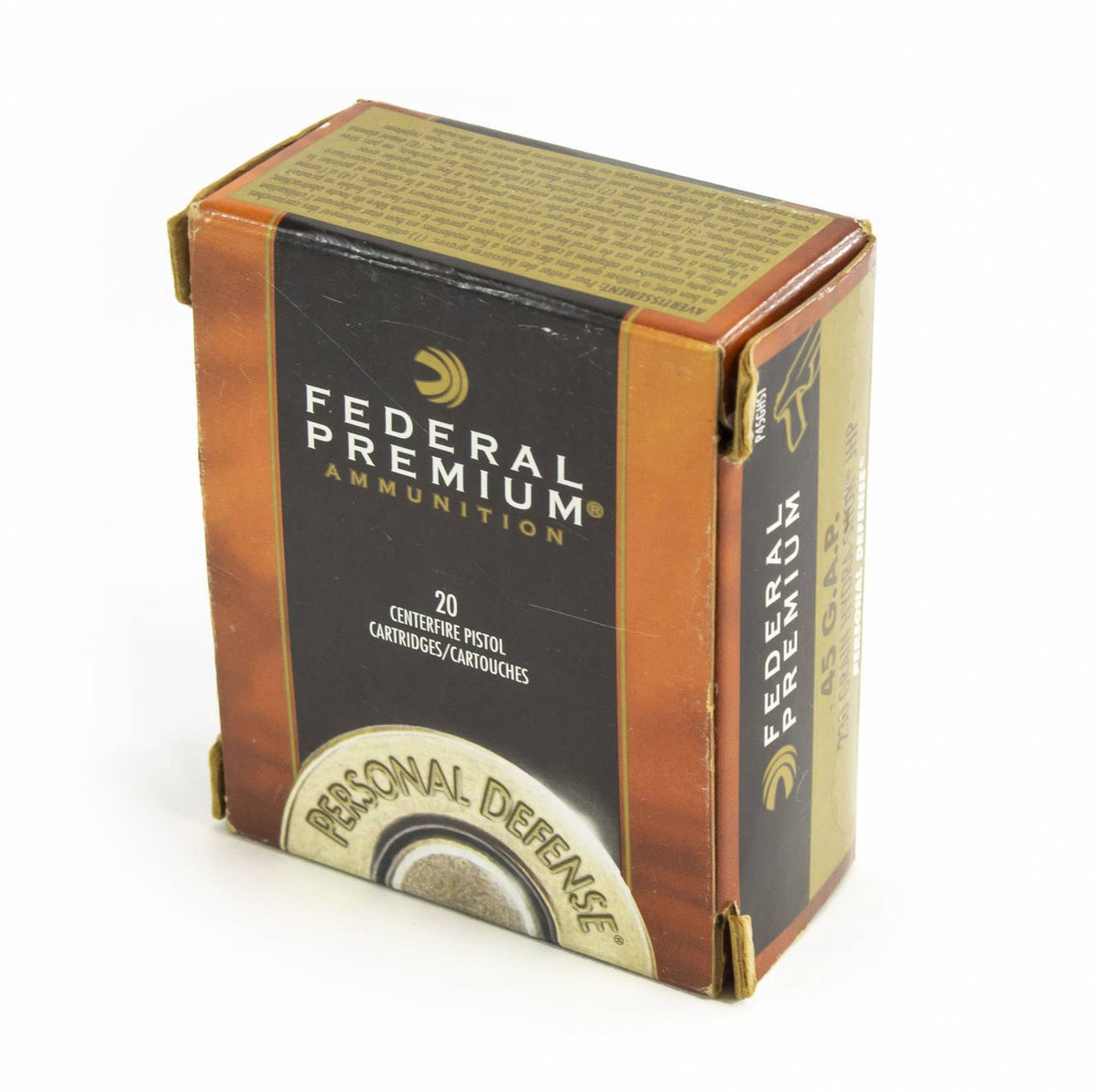 Federal Premium Personal Defense Ammunition 45 GAP 230gr Hydra-Shok JHP