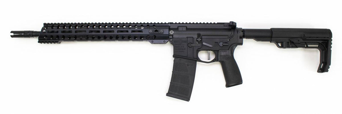 Patriot Ordnance Factory 01644 Minuteman Direct Impingement 5.56x45mm NATO 16.50 30+1 Black Hard Coat Anodized 6 Position MFT Stock