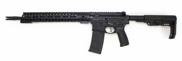 Patriot Ordnance Factory 01644 Minuteman Direct Impingement 5.56x45mm NATO 16.50 30+1 Black Hard Coat Anodized 6 Position MFT Stock