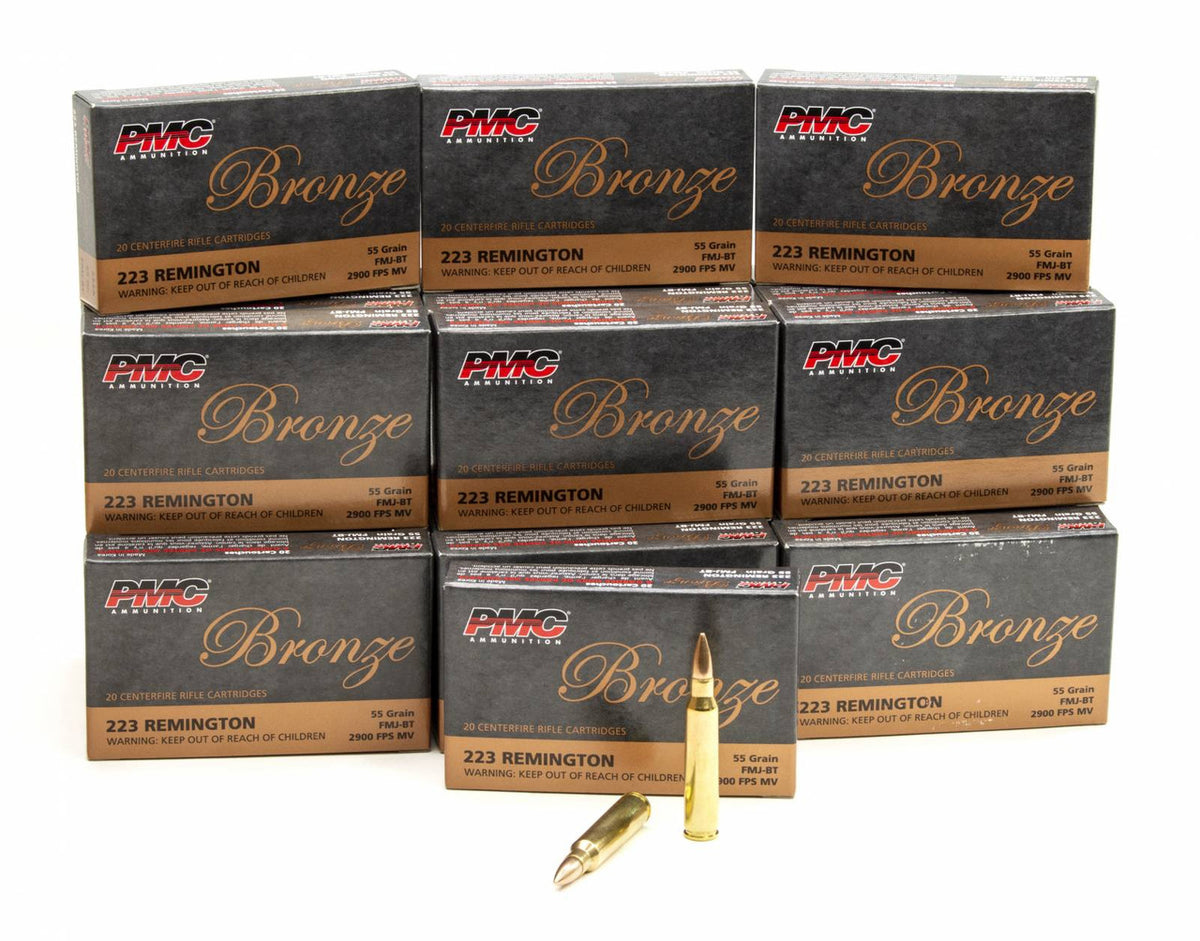 PMC Bronze .223 Remington FMJ-BT 55gr 500 Rounds