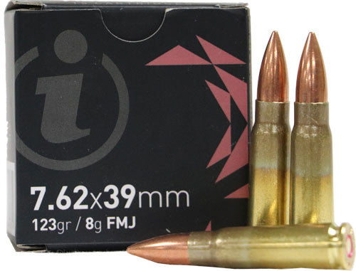 IGMAN BRASS CASE AMMO 7.62X39 123GR FMJ 15RD BOX