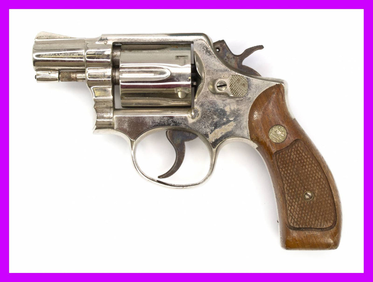 S&W 10-5 Revolver, .38 Special, 2 Barrel, Fixed Sight, Nickel1545