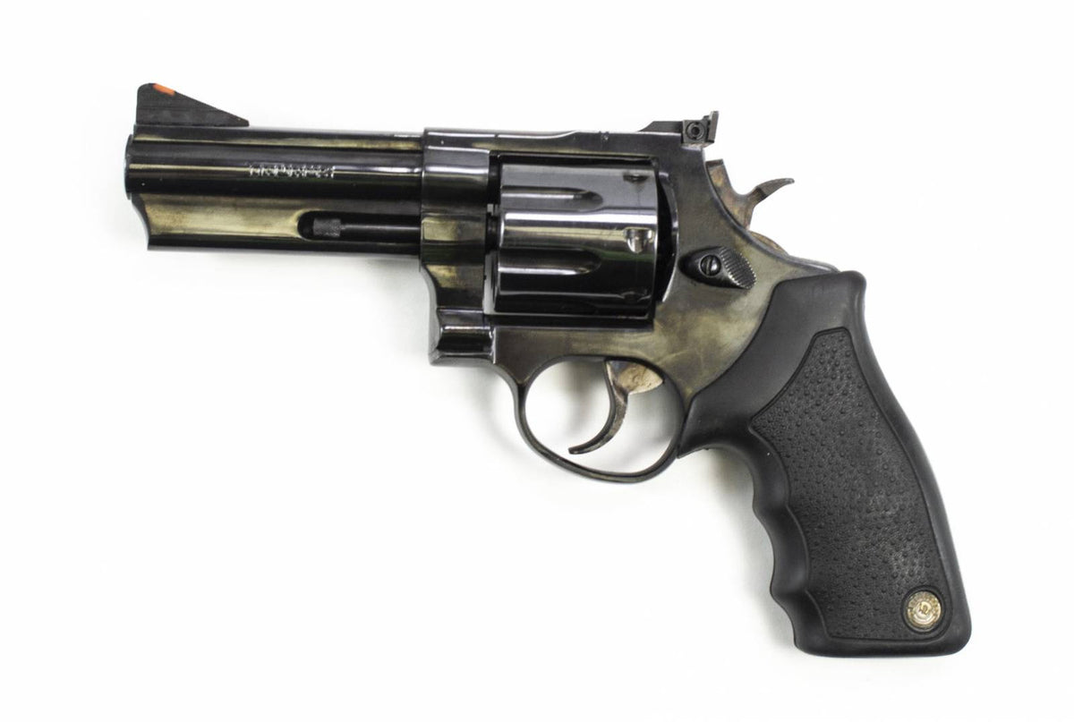 TAURUS 608 357 MAG 4 BARREL BLUED STEEL REVOLVER-USED