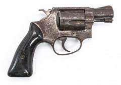 S&W 36 .38SPL 2" BARREL, BLUE FIXED SIGHT SQUARE BUTT