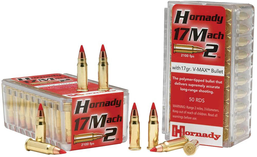 Hornady 83177 Varmint Express  17 HM2 17 gr V-Max 50 Bx/ 100 Cs