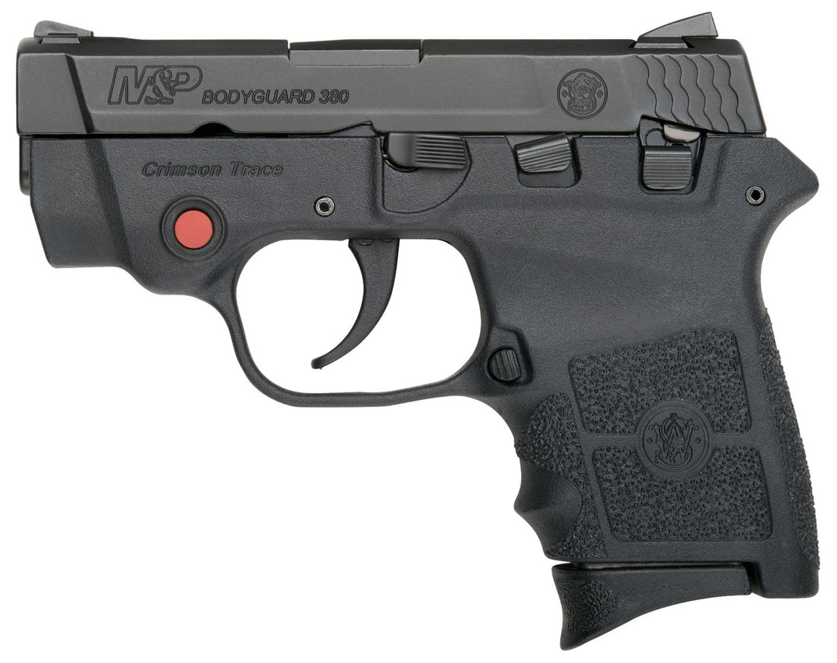 Smith & Wesson 10048 M&P Bodyguard 380 ACP 2.75 6+1 Black Black Polymer Grip with Crimson Trace Red Laser