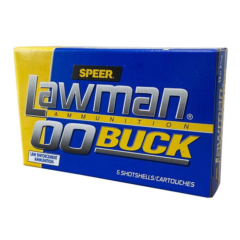 Speer Lawman LE 12GA 2-3/4 8 Pellet 00 Buckshot - 5rds
