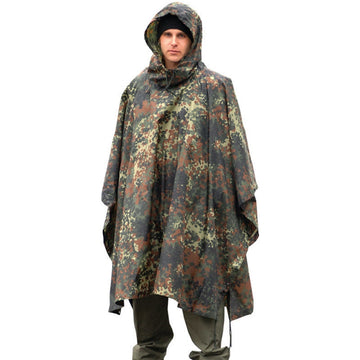 MIL-TEC® Flectarn Camo Ripstop Wet Weather Poncho - New