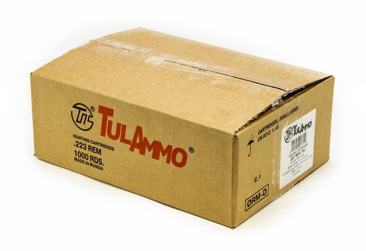 TulAmmo .223 Remington 55Gr FMJ Russian 1000rd Case