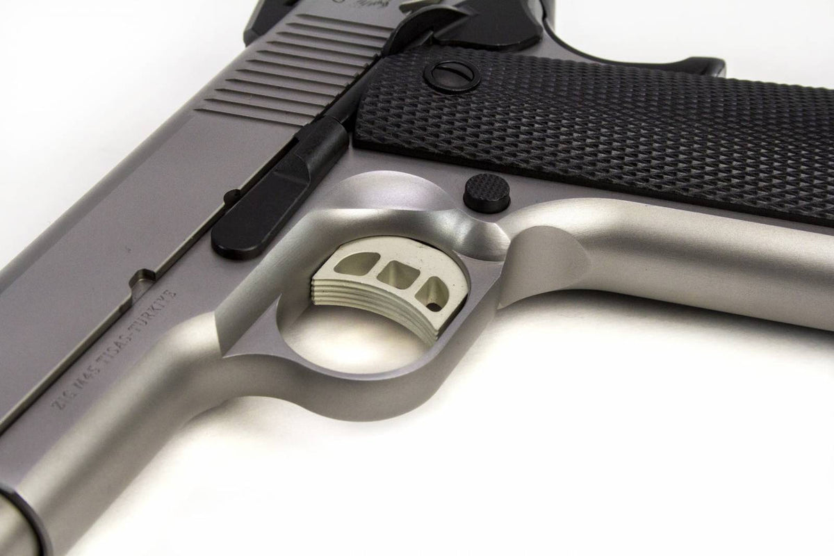 SDS Imports 1911, 45 ACP Carry 4.25 8+1 Stainless Steel Black Polymer Grip