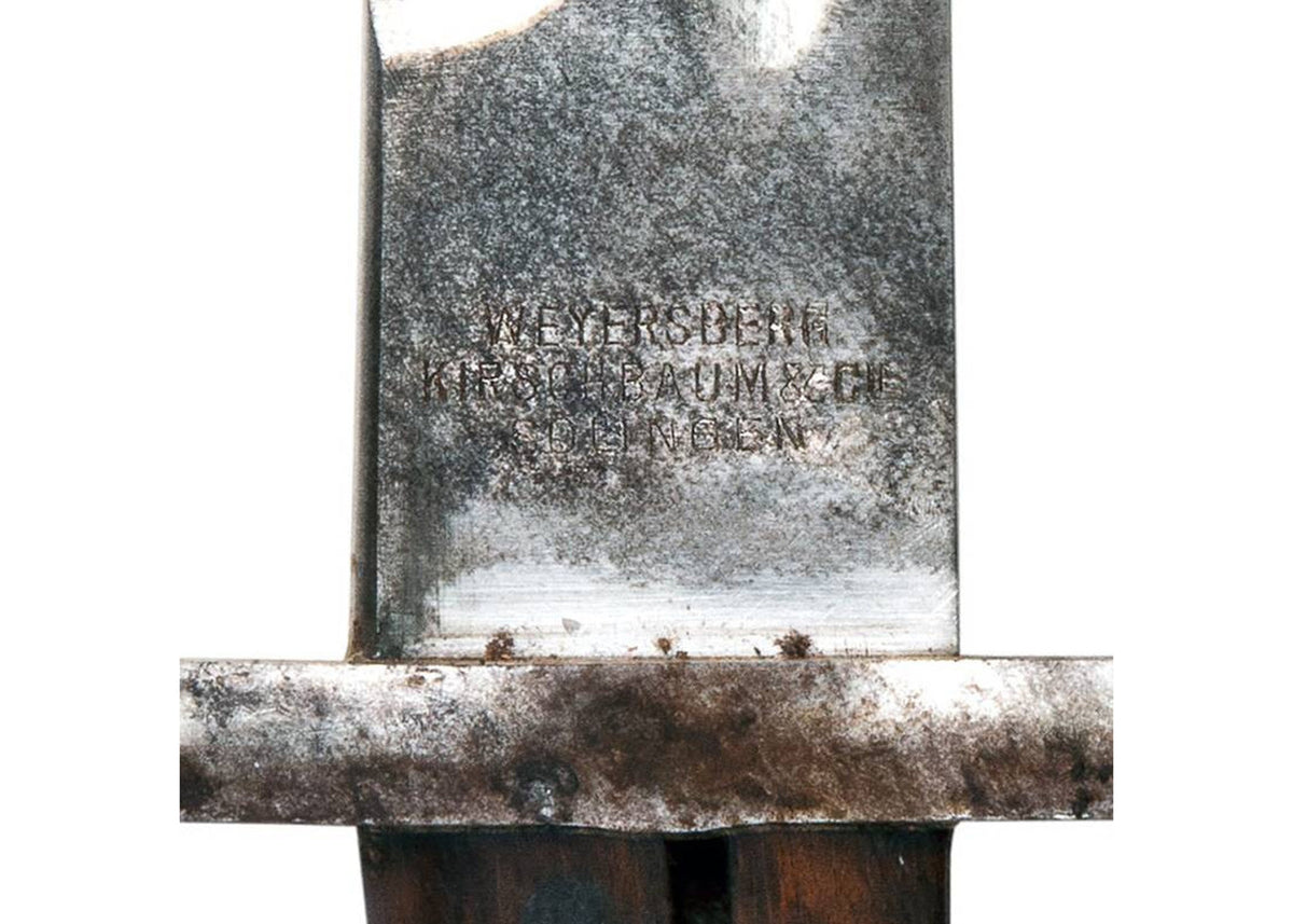 1908 Mauser Knife Bayonet by Weyersberg Kirschbaum & Co. of Solingen, Germany