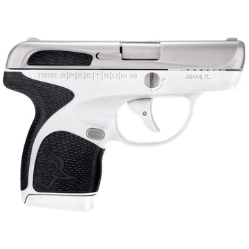 Taurus Spectrum 380 Automatic Colt Pistol (ACP) Double 2.80 6+1/7+1 White Polymer Frame Black Synthetic Grip Stainless Steel Slide
