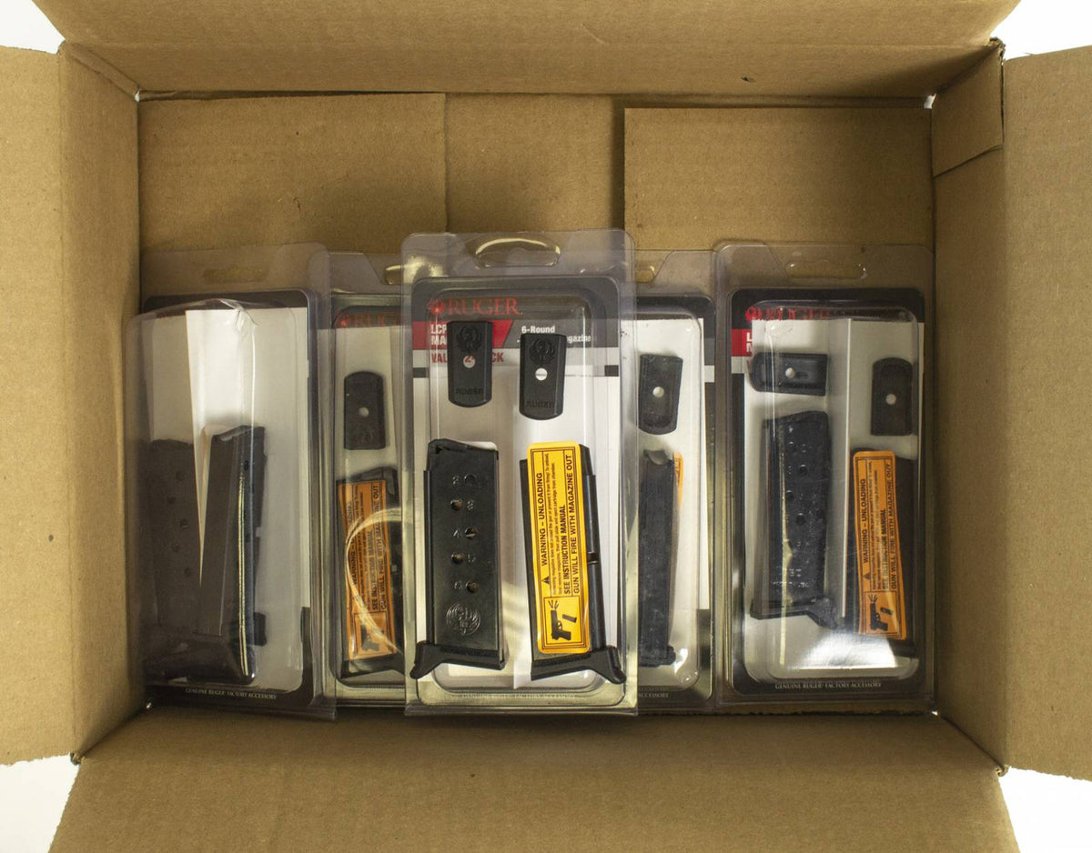 5 Ruger 380 ACP 6rd LCP/LCPll   Black Extended 2 Per Pack