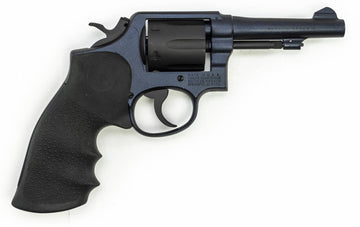 S&W 10-5 .38 SPL 4" TPR BBL SQUARE BUTT BLUE REFINISHED WITH HOGUE GRIPS