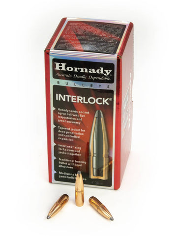 Hornady 2453 InterLock  6mm .243 100 gr Boat Tail Spire Point 100 Per Box
