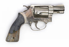 S&W 36 38 SPL 2 BARREL NICKEL FIXED SIGHT SQUARE BUTT7735