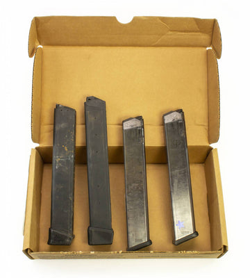 4 Pack - Used After Market Glock 17 9mm 33 Round Magazines