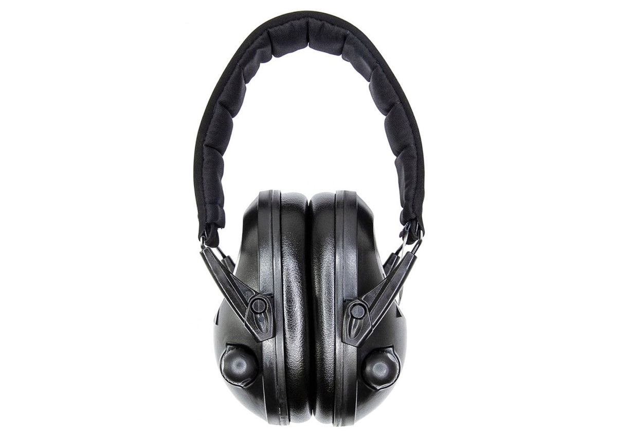 Mil-Tec Padded Active Ear Defenders Electronic 85dB - Black